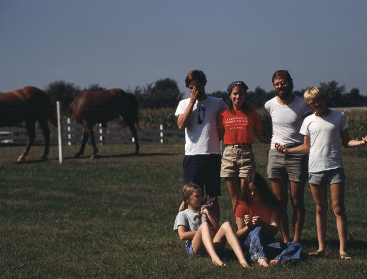 Jeff and kids at newport house11